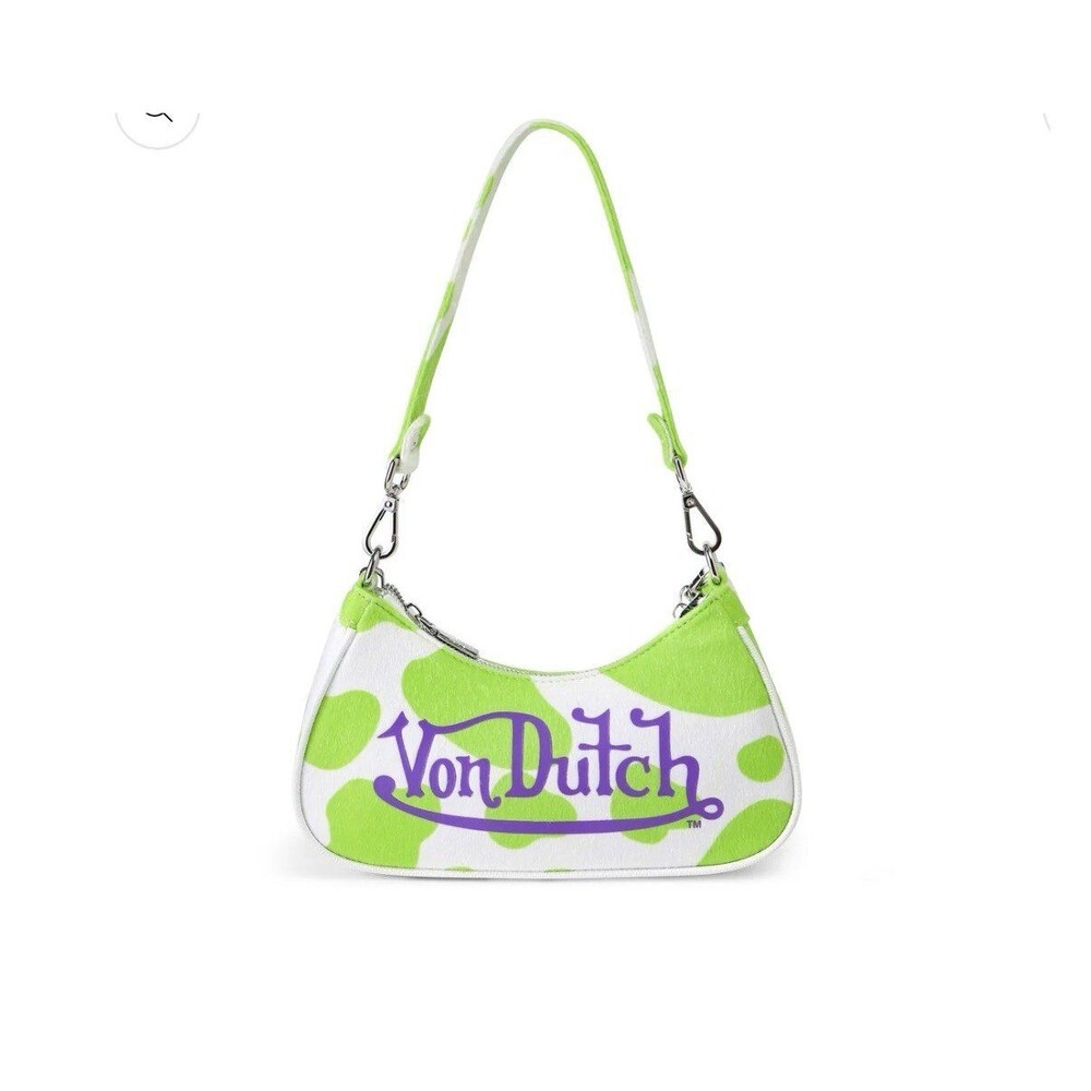 Von Dutch Cow Print Shoulder Bag